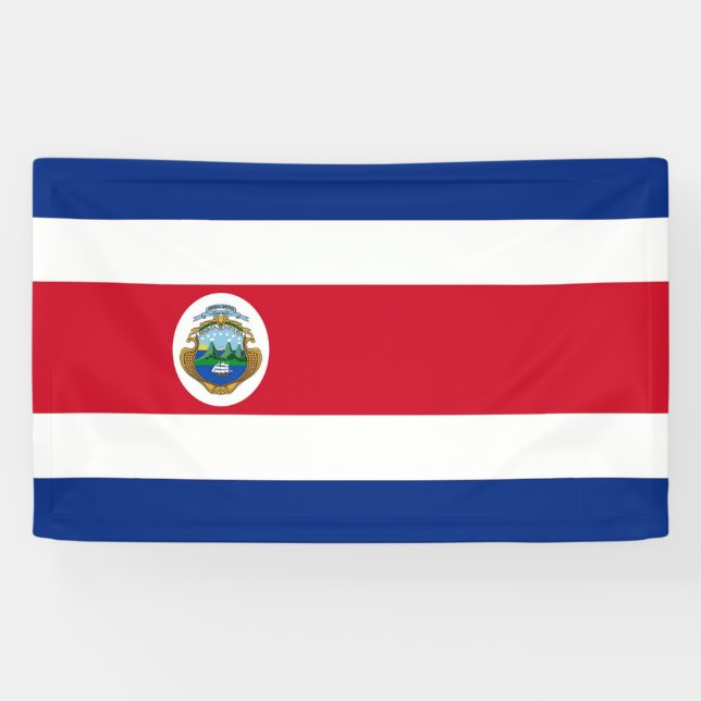 Bandera de Costa Rica - Flag of Costa Rica  Banner (Horizontal)