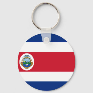 Bandera de Costa Rica - Flag of Costa Rica Key Ring