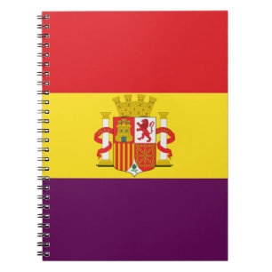 Bandera de la República Española Spiral Notebook