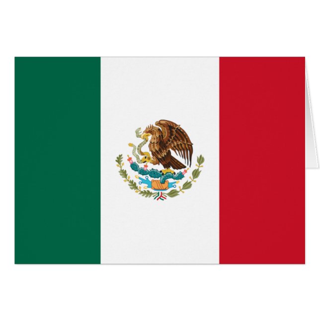 Bandera de México - Flag of Mexico - Mexican Flag (Front Horizontal)