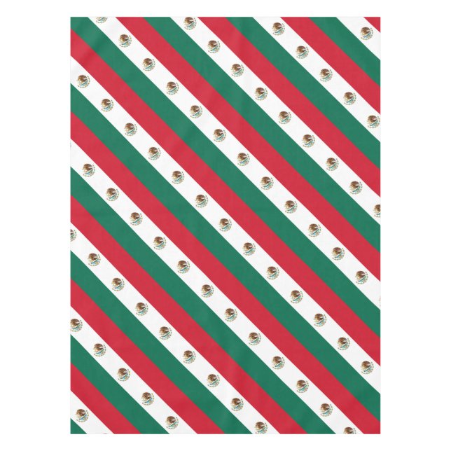 Bandera de México - Flag of Mexico - Mexican Flag Tablecloth (Front)