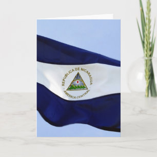 bandera de nicaragua card