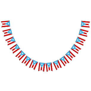 Bandera de Puerto Rico Azul Celeste Bunting