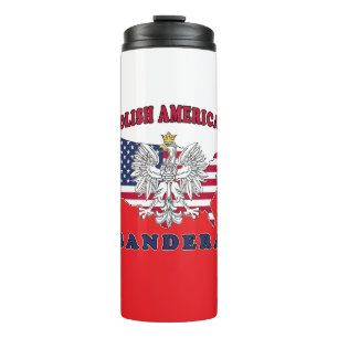 Bandera Texas Polish American Thermal Tumbler