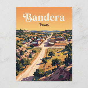 Bandera USA Postcard