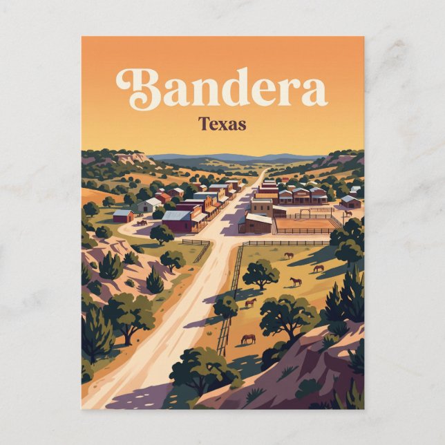 Bandera USA Postcard (Front)