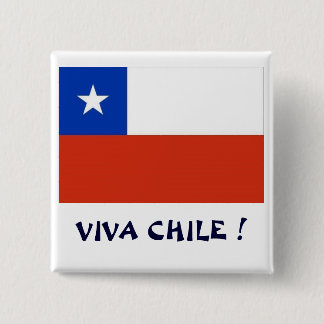 Bandera Viva Chile I 15 Cm Square Badge