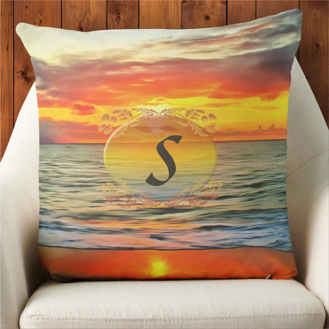 Banderas Bay Sunset 1738 Cushion (Creator Uploaded)