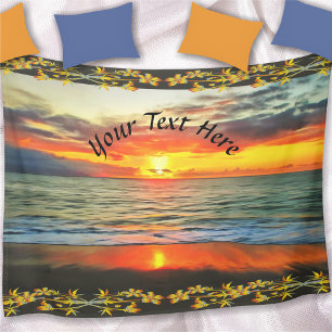 Banderas Bay Sunset 1738 Fleece Blanket
