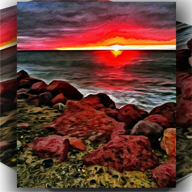 Banderas Rocky Sunset 914 Art Print (Creator Uploaded)