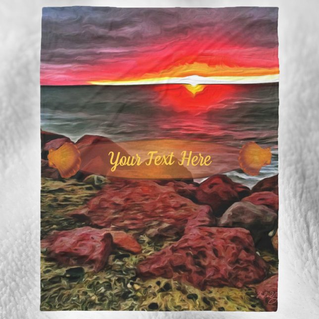 Banderas Rocky Sunset 914 Fleece Blanket (Creator Uploaded)