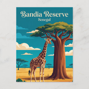 Bandia Wildlife Reserve Senegal Postcard