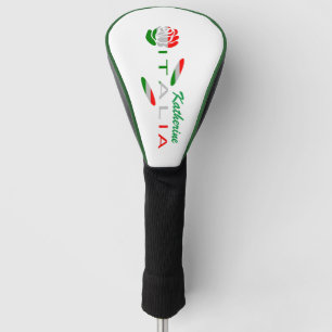 Bandiera d'Italia Rosa Personalised Golf Head Cover