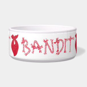 BANDIT Dog Red Bandanna Kerchief Neckerchief