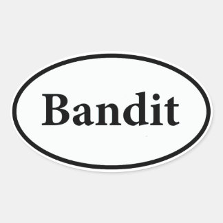 bandit oval sticker