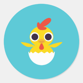 Bandit the Chick Classic Round Sticker
