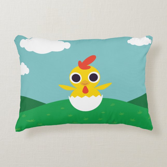 Bandit the Chick Decorative Cushion (Front)