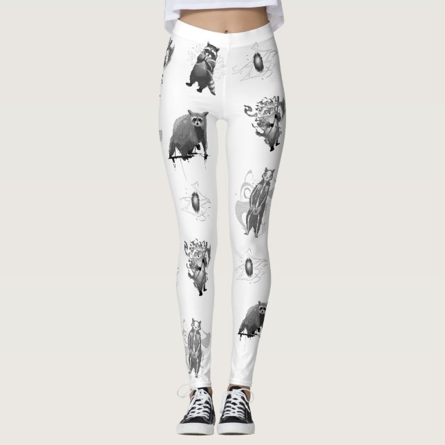 Bandit the Racoon Leggings (Front)