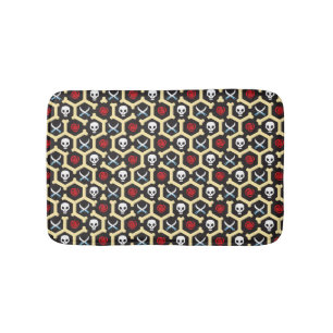 Bandit Theme Pattern Bath Mat