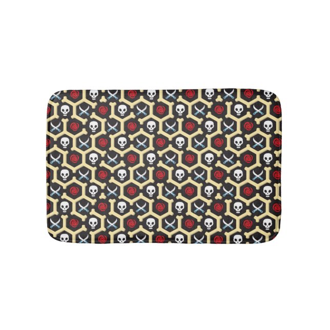 Bandit Theme Pattern Bath Mat (Front)