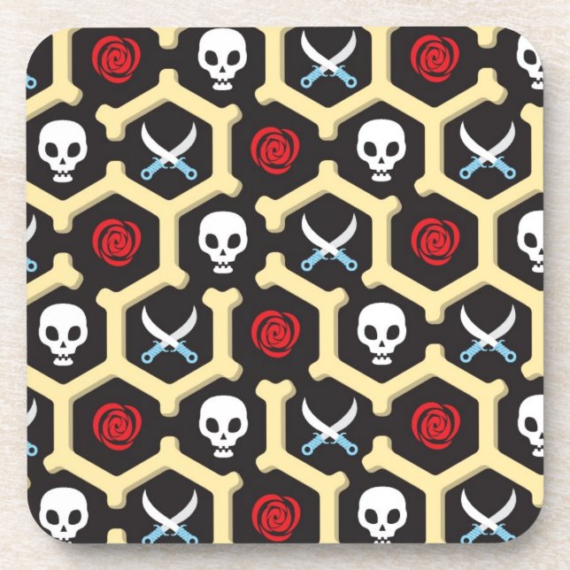 Bandit Theme Pattern Coaster (Front)