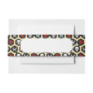Bandit Theme Pattern Invitation Belly Band