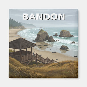 Bandon Oregon coast Travel Magnet