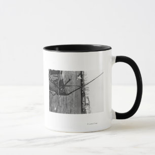 Bandon, Oregon Harbour View and Ships Photograph Mug
