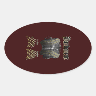 Bandoneon 2 oval sticker