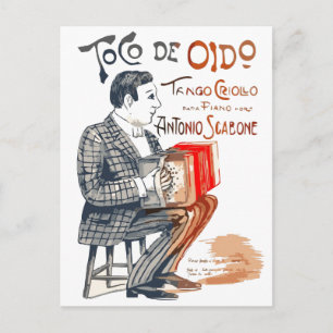 Bandoneon Tango Postcard