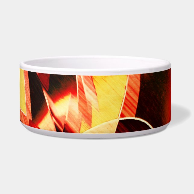 Bands of yellowing with dark red, strong streaked (Front)