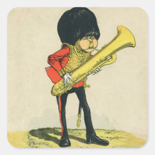 Bandsman of the Grenadier Guards Square Sticker