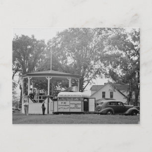 Bandstand, Craftsbury, Vermont Vintage Postcard