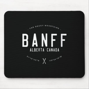Banff Alberta Canada Graphic Distressed Vintage Sk Mouse Pad