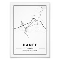 Banff - Canada Ligth City Map