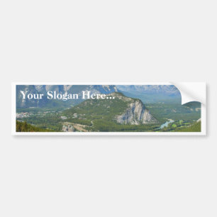 Banff Canada Seen From The Sulphur Mountain Gondol Bumper Sticker