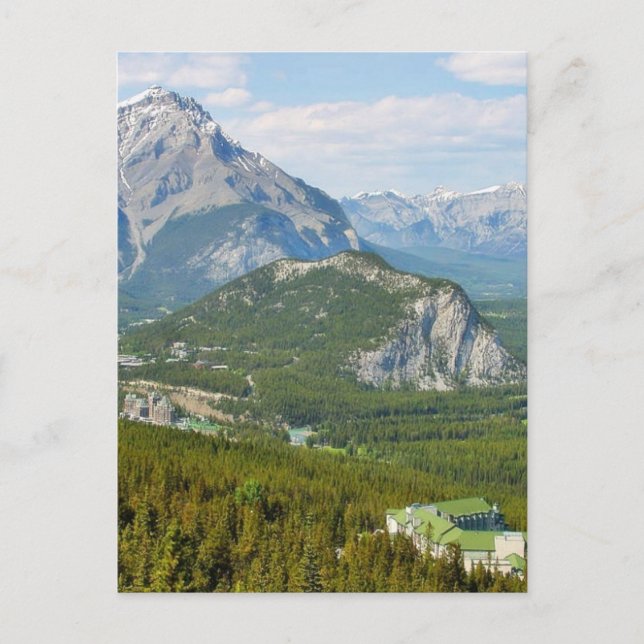 Banff Canada Seen From The Sulphur Mountain Gondol Postcard (Front)
