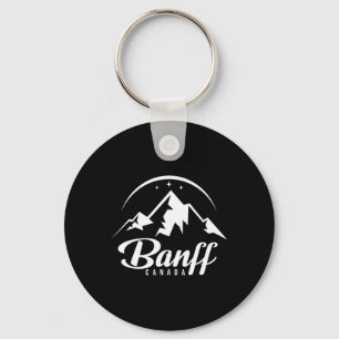 Banff Canada Ski Resort Skiing Snowboarding Key Ring