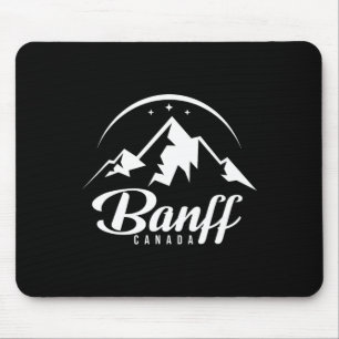 Banff Canada Ski Resort Skiing Snowboarding Mouse Pad