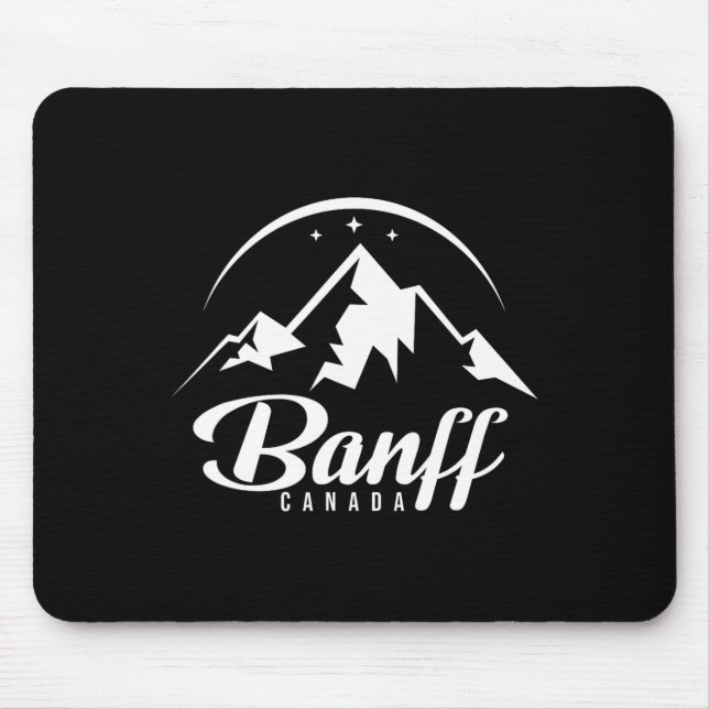 Banff Canada Ski Resort Skiing Snowboarding  Mouse Pad (Front)