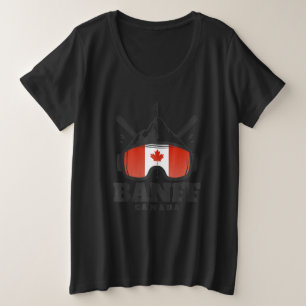 Banff Canada Ski Retro Skiing Plus Size T-Shirt