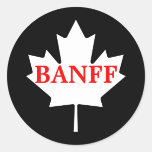 Banff Classic Round Sticker