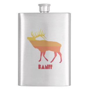 Banff Elk Hip Flask