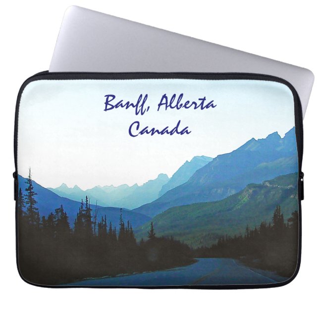 Banff Jasper Blue Laptop Sleeve (Front)