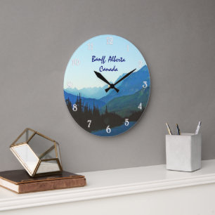 Banff Jasper Blue Large Clock