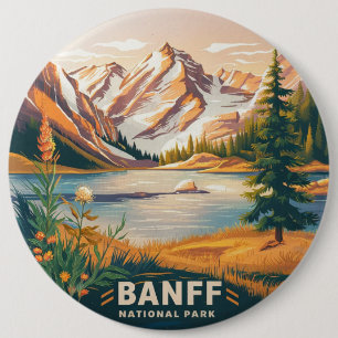 Banff National Park 6 Cm Round Badge