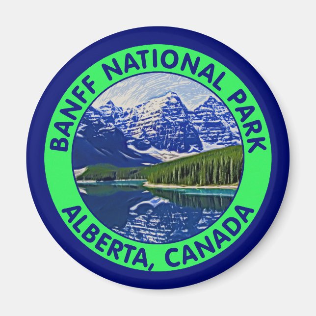 Banff National Park, Alberta, Canada Magnet (Front)