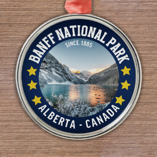 Banff National Park Alberta Canada Metal Tree Decoration