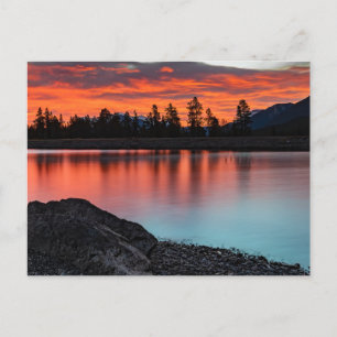 Banff National Park, Alberta Canada Sunset Postcard