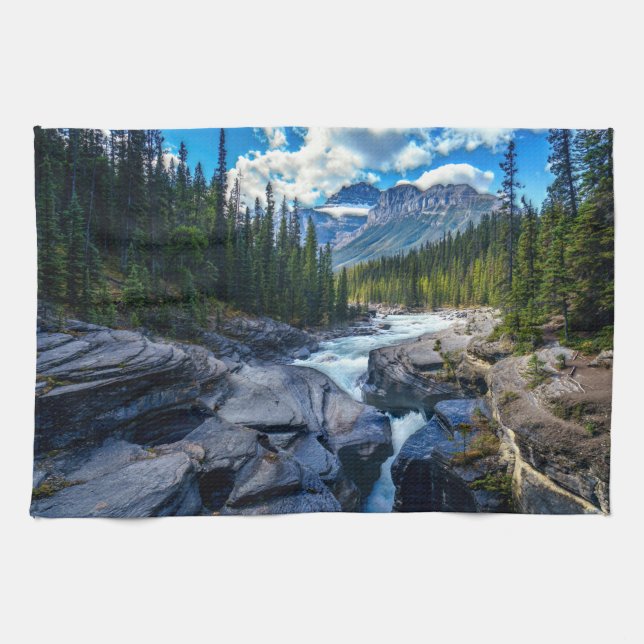 Banff National Park Alberta Canada Tea Towel (Horizontal)